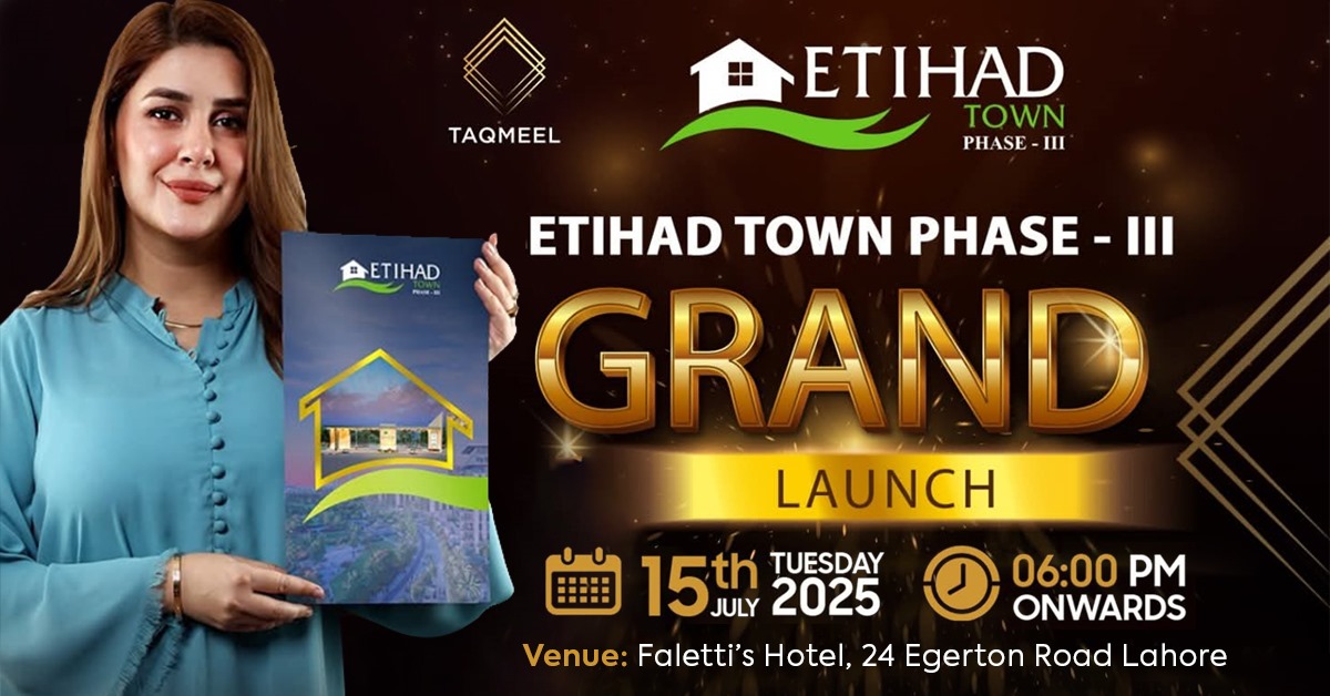 Etihad Town Phase III Grand Launch Featuring Kubra Khan – A Landmark Event in Pakistan's Real Estate
